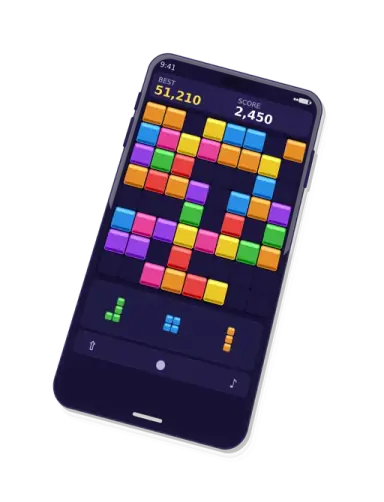 Block Blast game on mobile phone